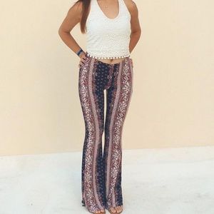 Printed bell bottoms